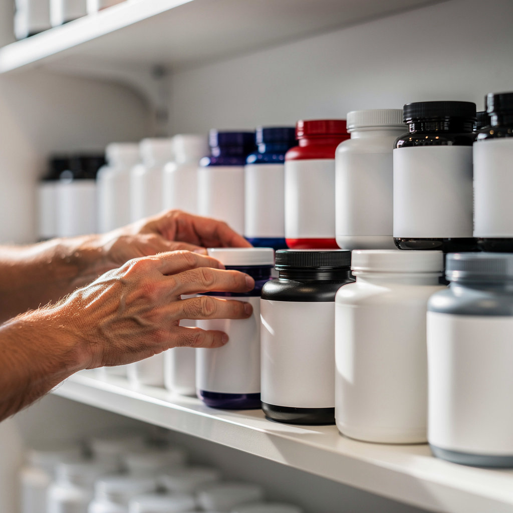 South Bay Supps National City supplement store shelves organized by category for easy browsing